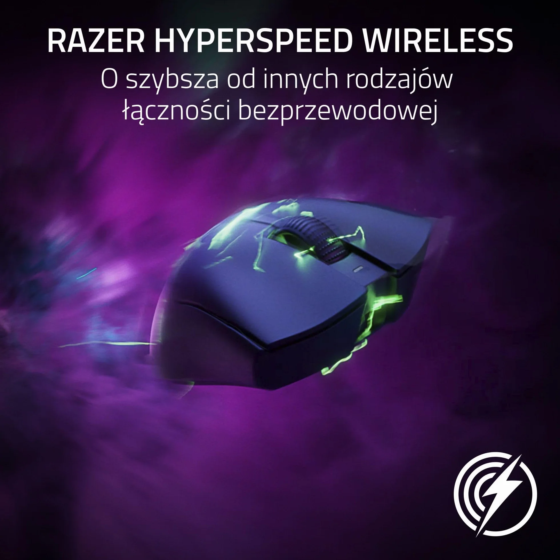 Razer DeathAdder V3 Pro HyperPolling bezprzewodowy adapter - ultralekka bezprzewodowa ergonomiczna mysz e-sportowa (63 g, czujnik optyczny Focus Pro 30K, optyczne przełączniki myszy Gen-3), kolor