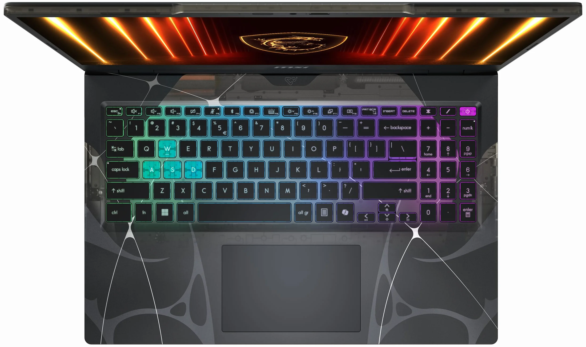 MSI Cyborg 15, laptop gamingowy, wyświetlacz 15,6 cala, Full-HD 144 Hz, Intel Core 7 240H, NVIDIA GeForce RTX 5060, 16 GB DDR5, 1 TB SSD, Windows 11 Home, klawiatura QWERTZ, czarna, B2RWFKG-068
