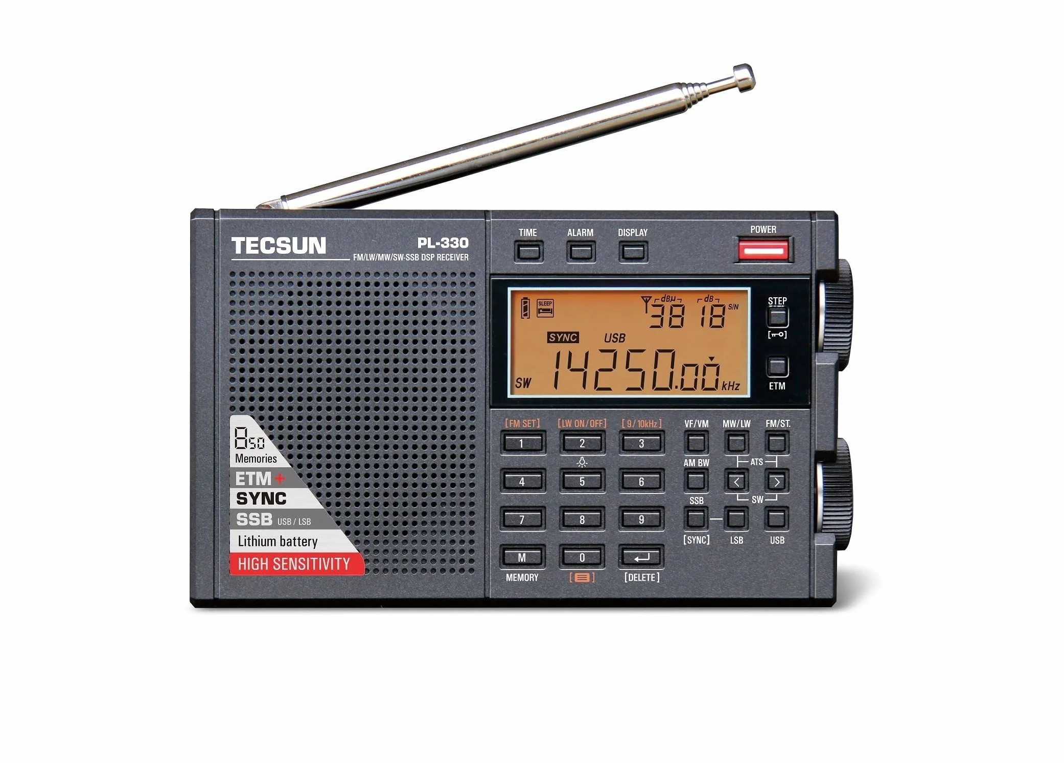 Tecsun PL-330 Odbiornik wielopasmowy LW/SW/MW/AM/FM-SSB