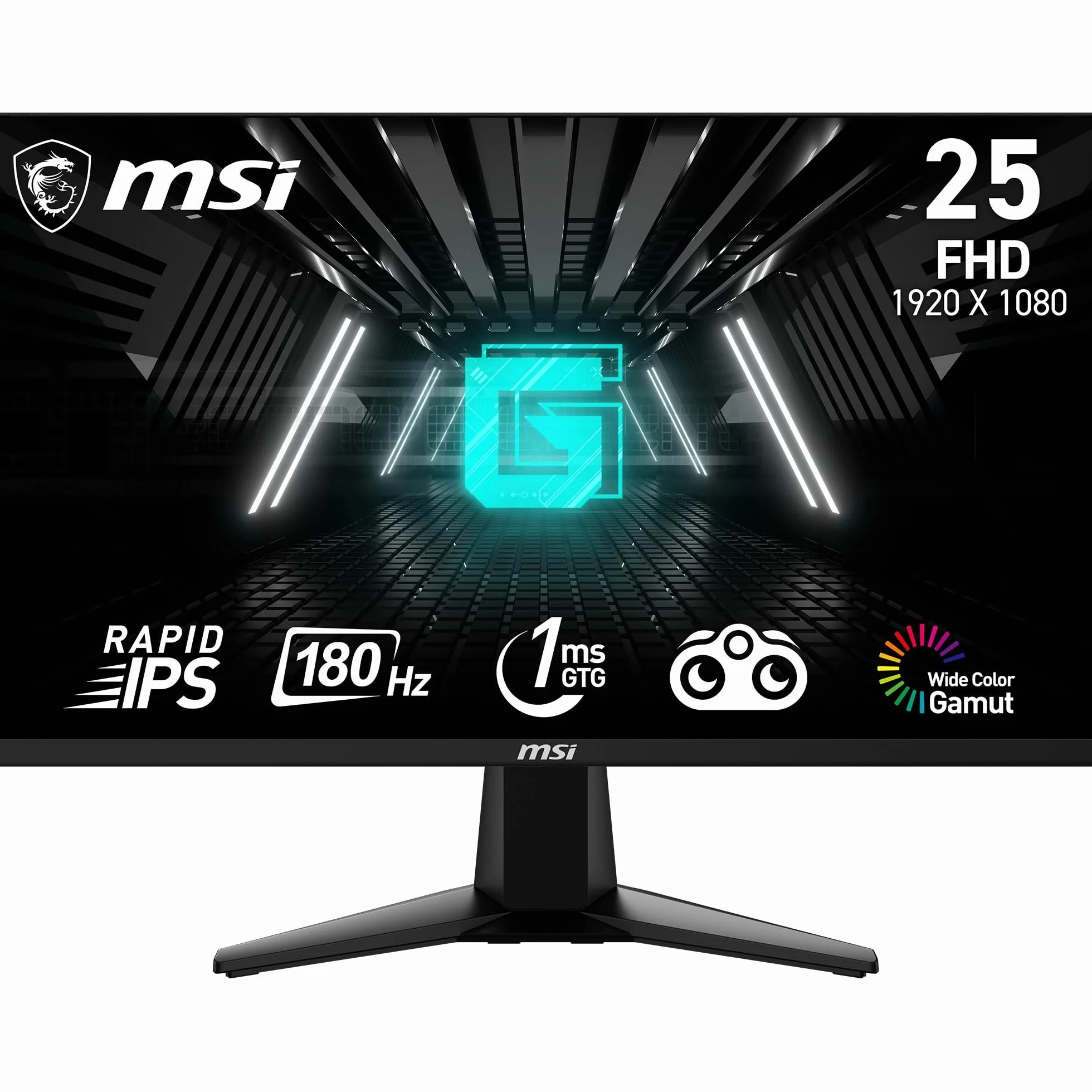 Msi G255F G255F Monitor, Czarny, 24.5"