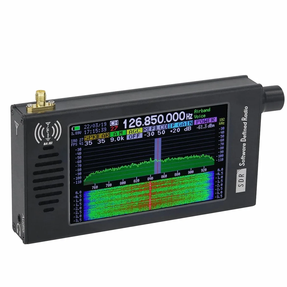 Odbiornik radiowy SDR cyfrowa demodulacja odbiornik radiowy CW/AM/SSB/FM/WFM