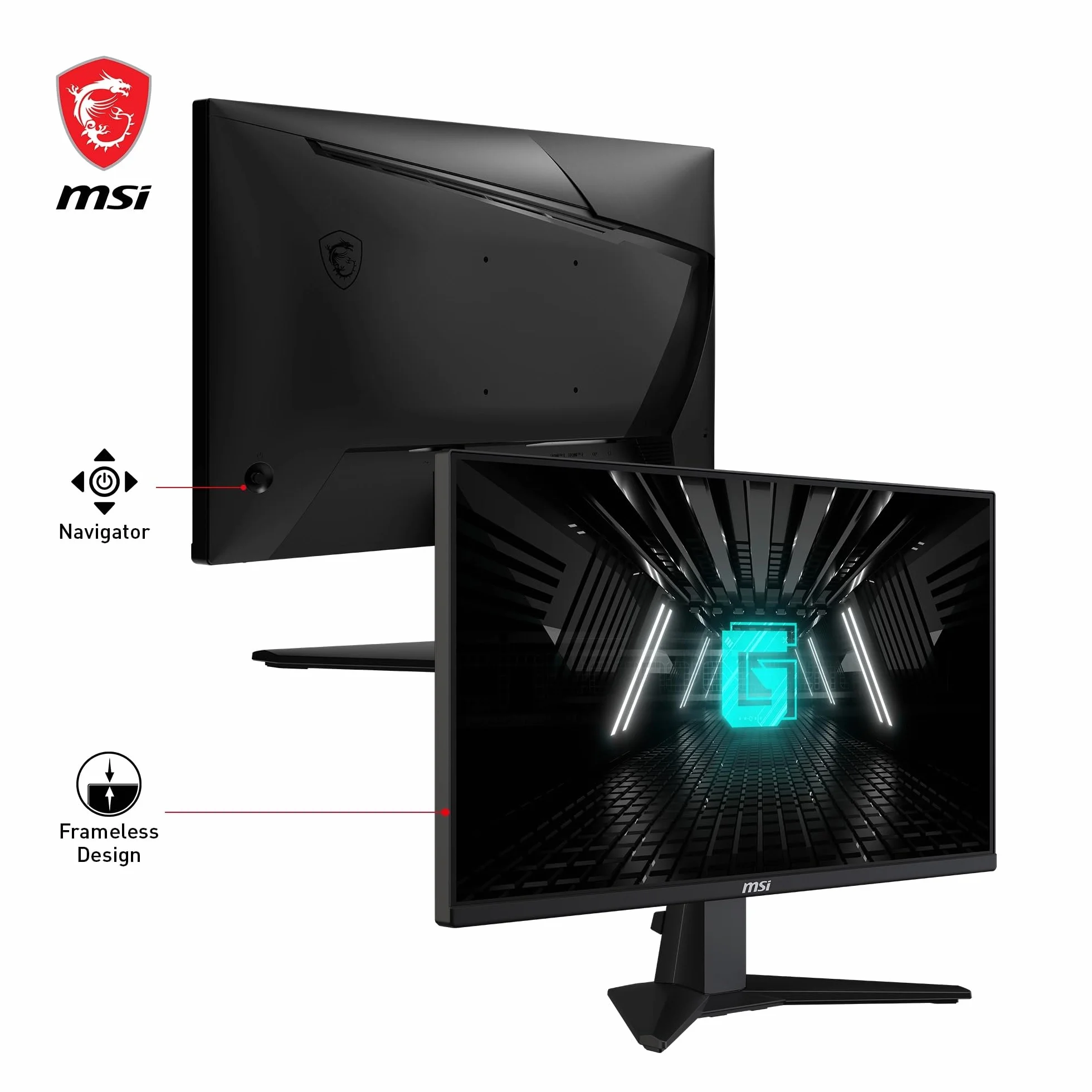 Msi G255F G255F Monitor, Czarny, 24.5"