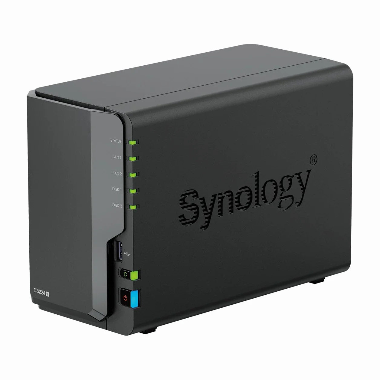 Synology DS224+ 2-Bay Diskstation NAS (Intel Celeron J4125 4-Core 2.0 GHz 2 GB DDR4 RAM 2 x port RJ-45 1 GbE LAN) pakiet 8 TB z 2 x 4 TB Seagate IronWolf NAS HDD (ST4000VN006)
