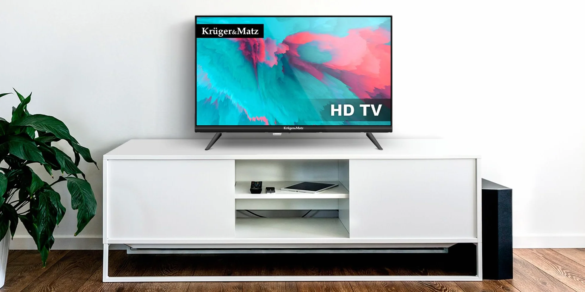 Krüger&Matz Telewizor 24" HD 60 Hz DVB-T2 H.265 HEVC 230/12V