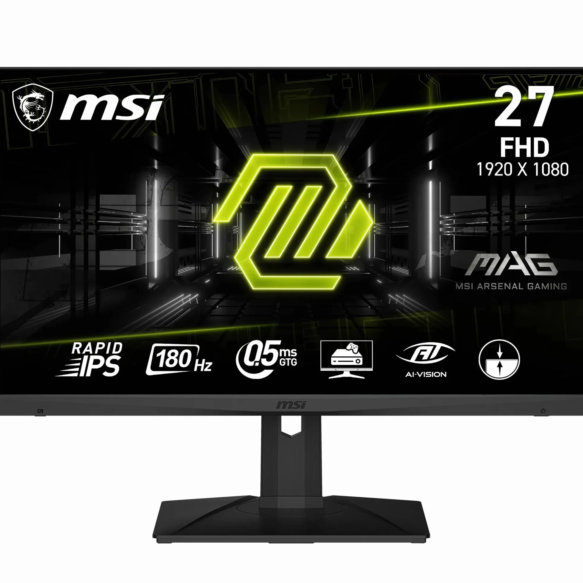 MSI MAG 275F 27-calowy monitor gamingowy FullHD IPS 180 Hz 0,5 ms - czarny | 9S6-3CE21M-009