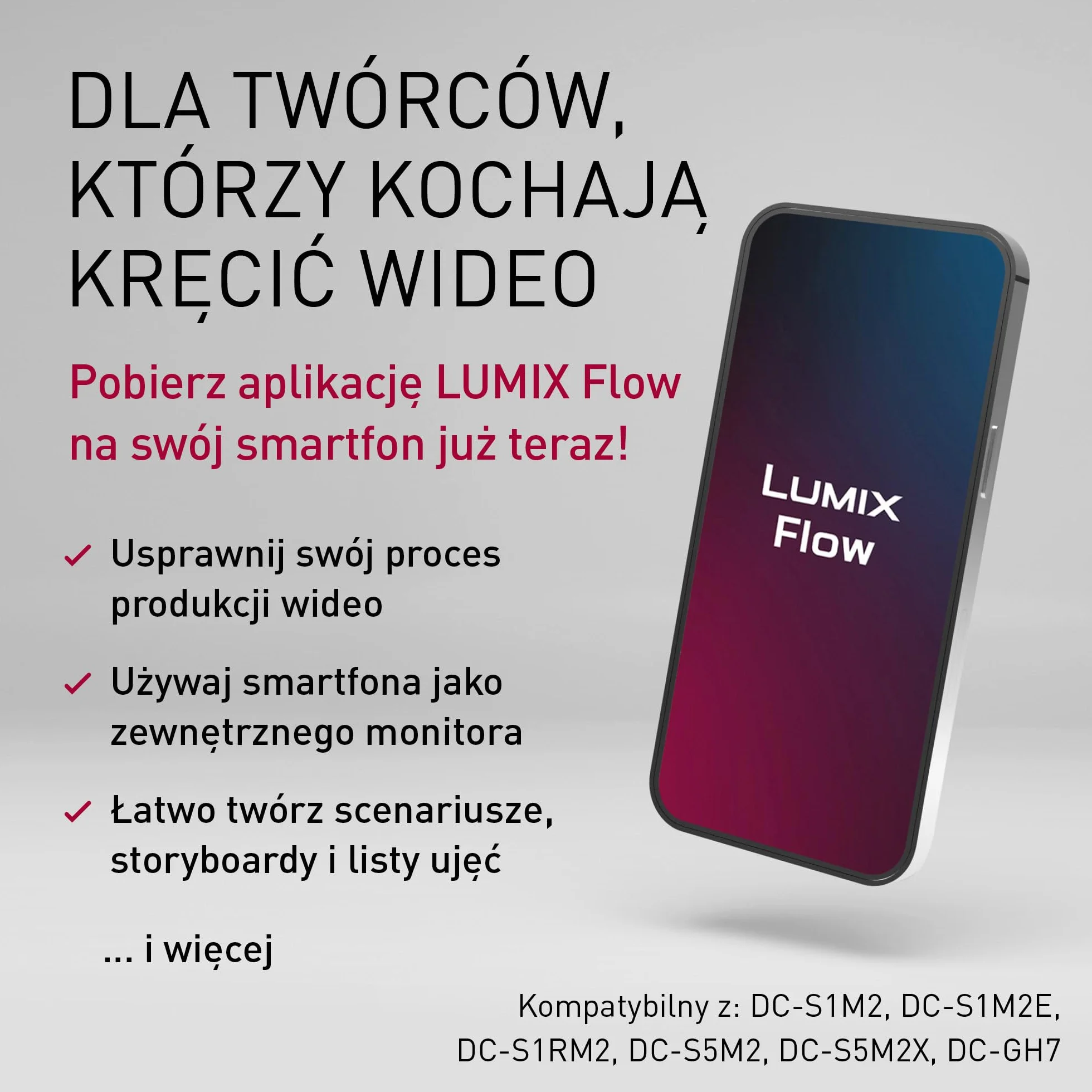 Panasonic LUMIX DC-S1M2E | Pełnoklatkowy aparat bezlusterkowy, 24MP, 4K 120p, 5.1K 60p Open Gate, ProRes RAW, fazowy Hybrydowy AF, L-Mount, sam korpus, czarny