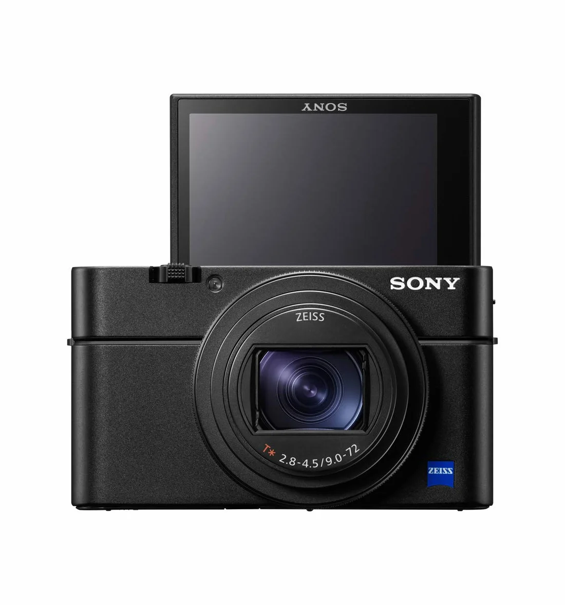 Sony RX100 VII kompaktowa kamera premium z wideo 4K, 24-200 mm F2.8-4.5, obiektyw Zeiss zoom, czujnik 1", autofokus do śledzenia wzroku dla ludzi i zwierząt, nagrywanie filmów 4K i pochylany