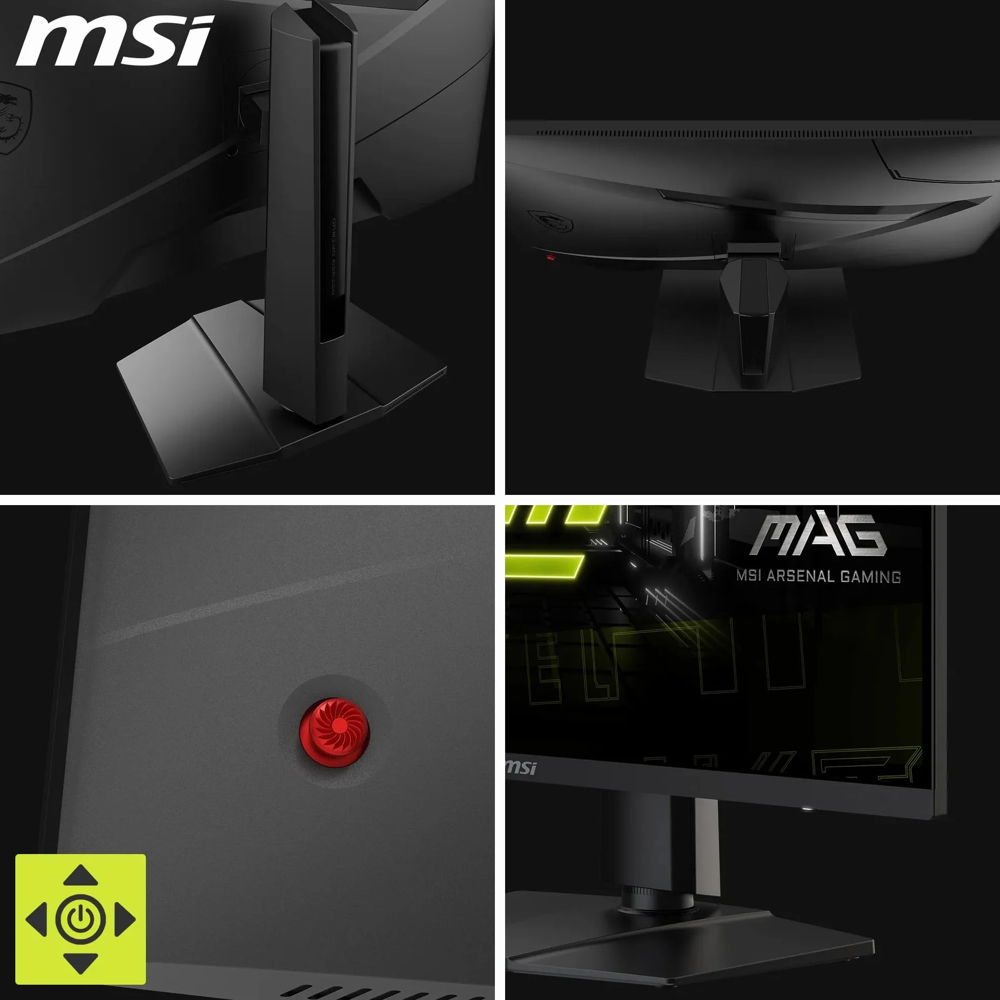 MSI MAG 275F 27-calowy monitor gamingowy FullHD IPS 180 Hz 0,5 ms - czarny | 9S6-3CE21M-009