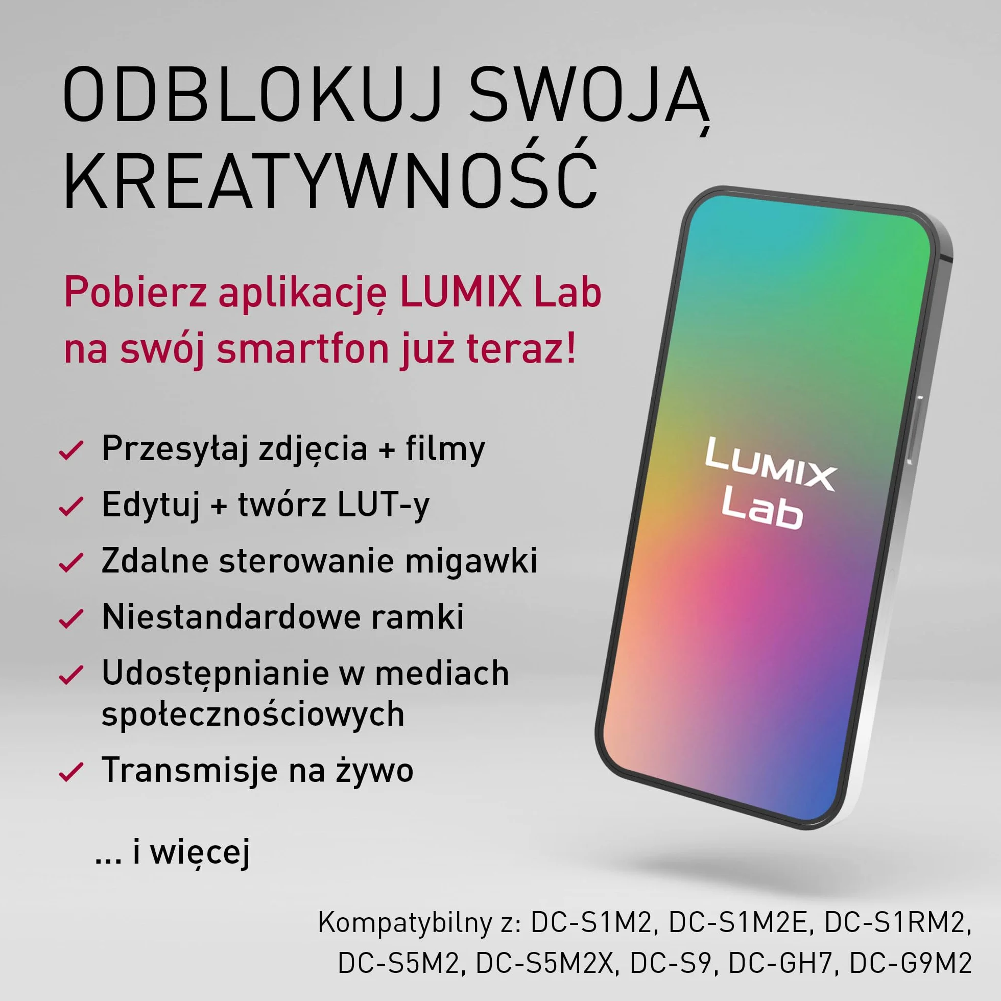 Panasonic LUMIX DC-S1M2E | Pełnoklatkowy aparat bezlusterkowy, 24MP, 4K 120p, 5.1K 60p Open Gate, ProRes RAW, fazowy Hybrydowy AF, L-Mount, sam korpus, czarny