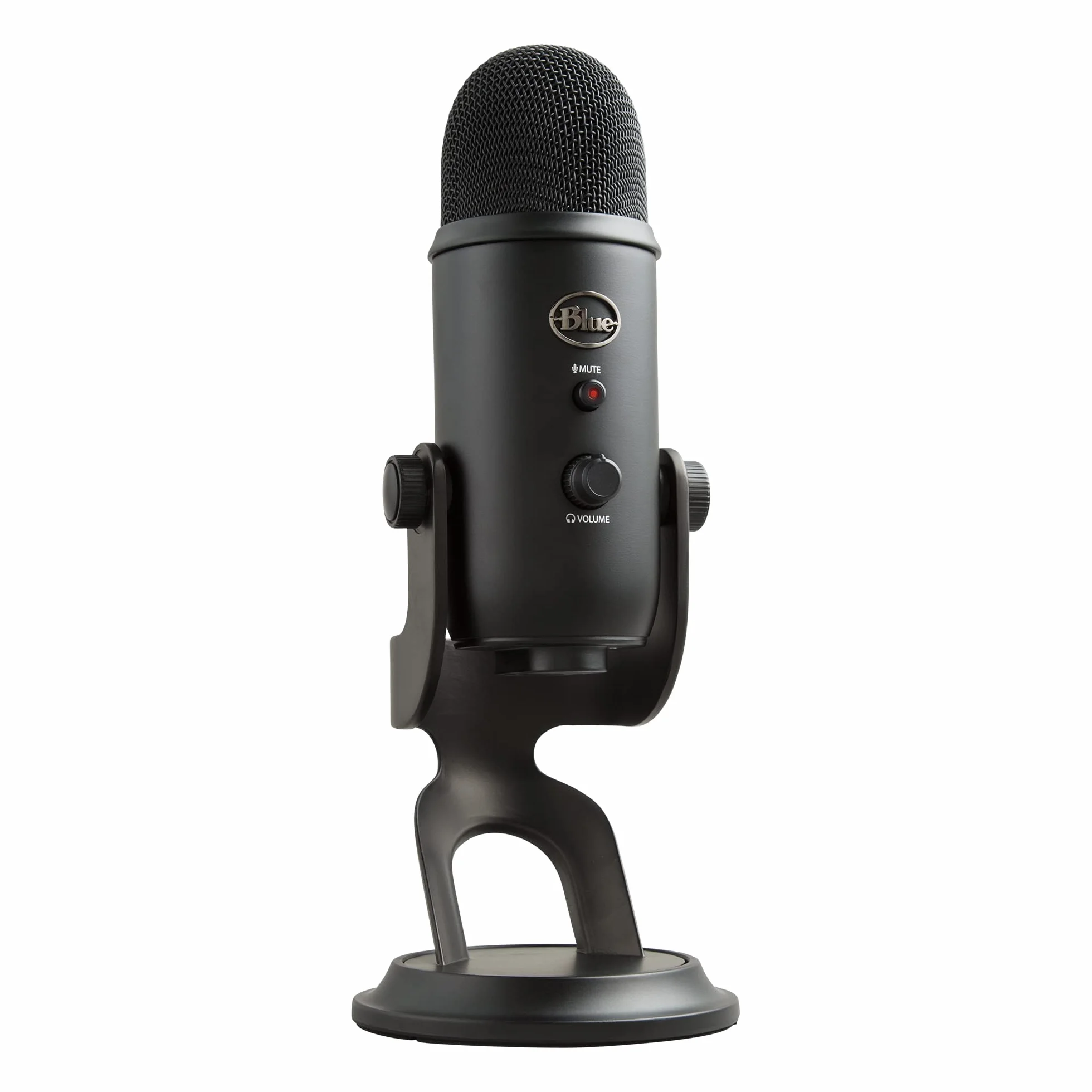 Blue Microphones Mikrofon pojemnościowy Yeti USB do PC, Mac, gier, nagrywania, streamingu, podcastingu, studia i komputera z efektami Blue VO!CE, 4 wzorce odbioru, Plug and Play - Czarny