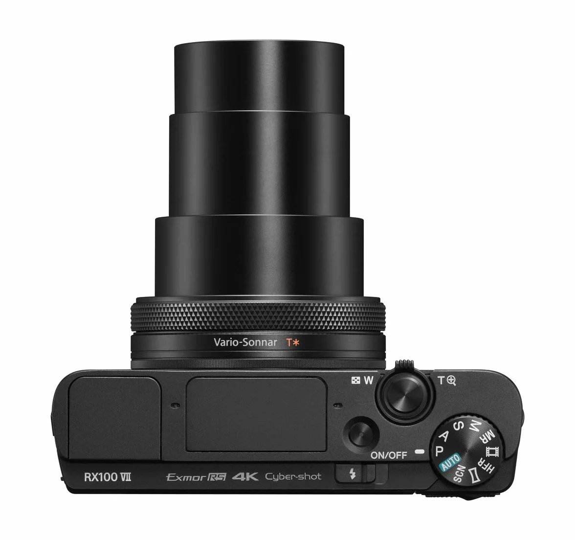 Sony RX100 VII kompaktowa kamera premium z wideo 4K, 24-200 mm F2.8-4.5, obiektyw Zeiss zoom, czujnik 1", autofokus do śledzenia wzroku dla ludzi i zwierząt, nagrywanie filmów 4K i pochylany