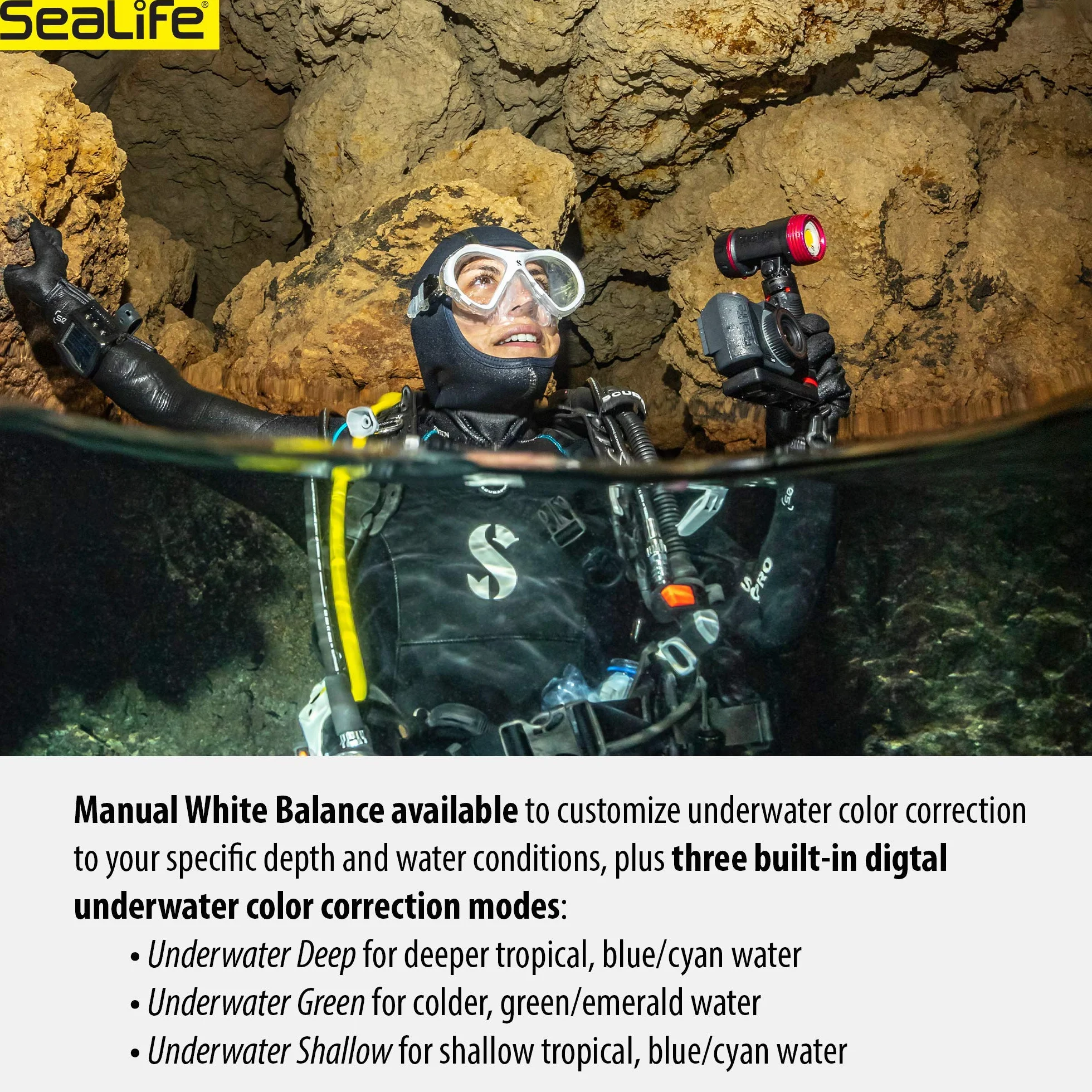 Sealife MICRO 3.0 PRO 3000 zestaw samochodowy
