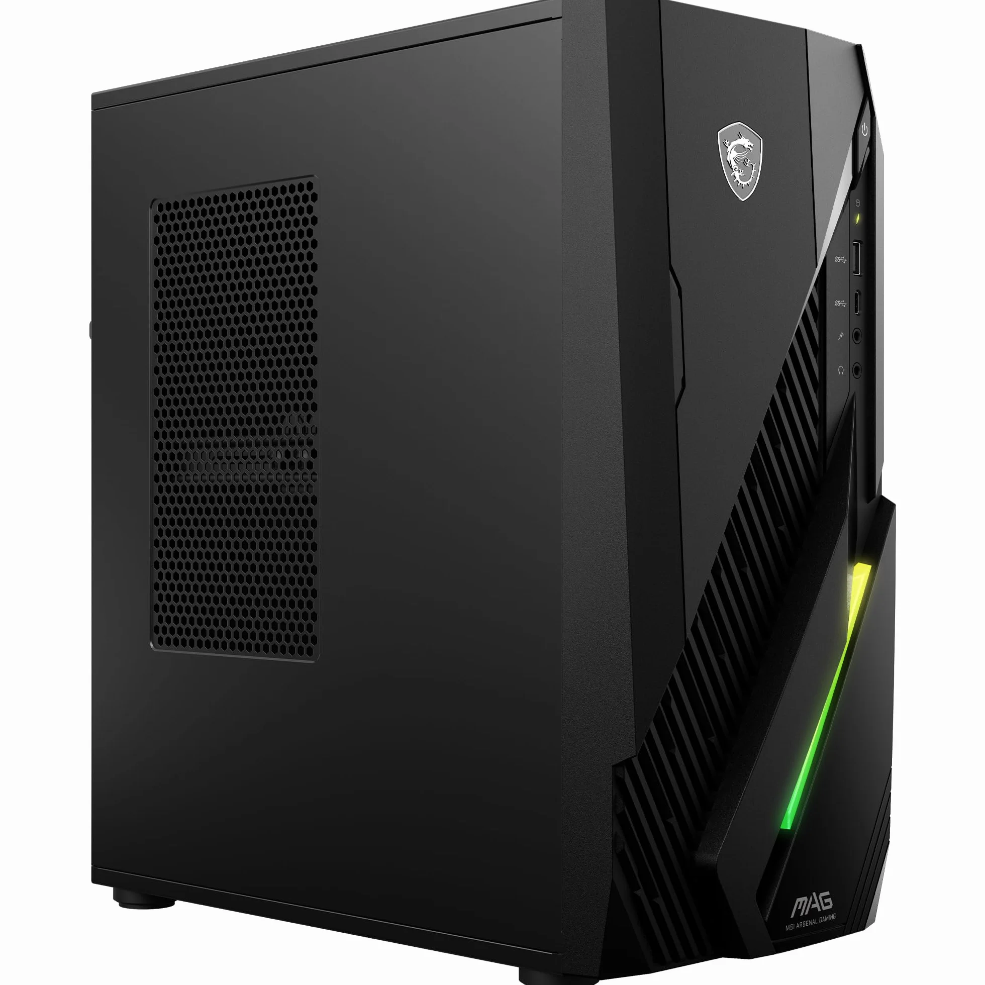MSI MAG Infinite E1 14NVL5-104EU Gaming PC - procesor Intel Core i5 14400F, karta graficzna GeForce RTX 5060 8G, 16 GB DDR5 RAM, 1 TB SSD PCIe GEN4 x 4 w/lub DRAM NVMe - zasilacz 80+ brązowy, Wi-Fi 6E