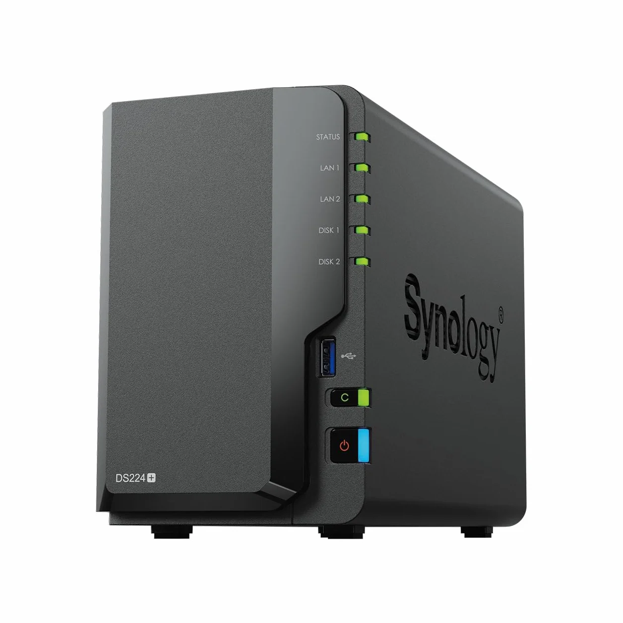 Synology DS224+ 2-Bay Diskstation NAS (Intel Celeron J4125 4-Core 2.0 GHz 2 GB DDR4 RAM 2 x port RJ-45 1 GbE LAN) pakiet 8 TB z 2 x 4 TB Seagate IronWolf NAS HDD (ST4000VN006)