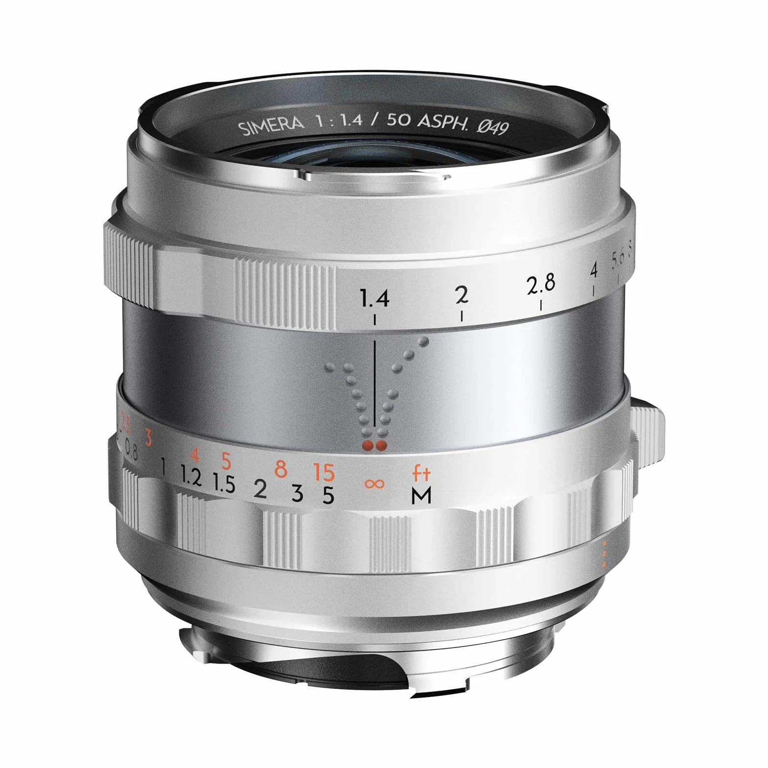 THYPOCH Full Frame Photography Lens Simera 50 mm f1.4 do Leica M Mount - Silver
