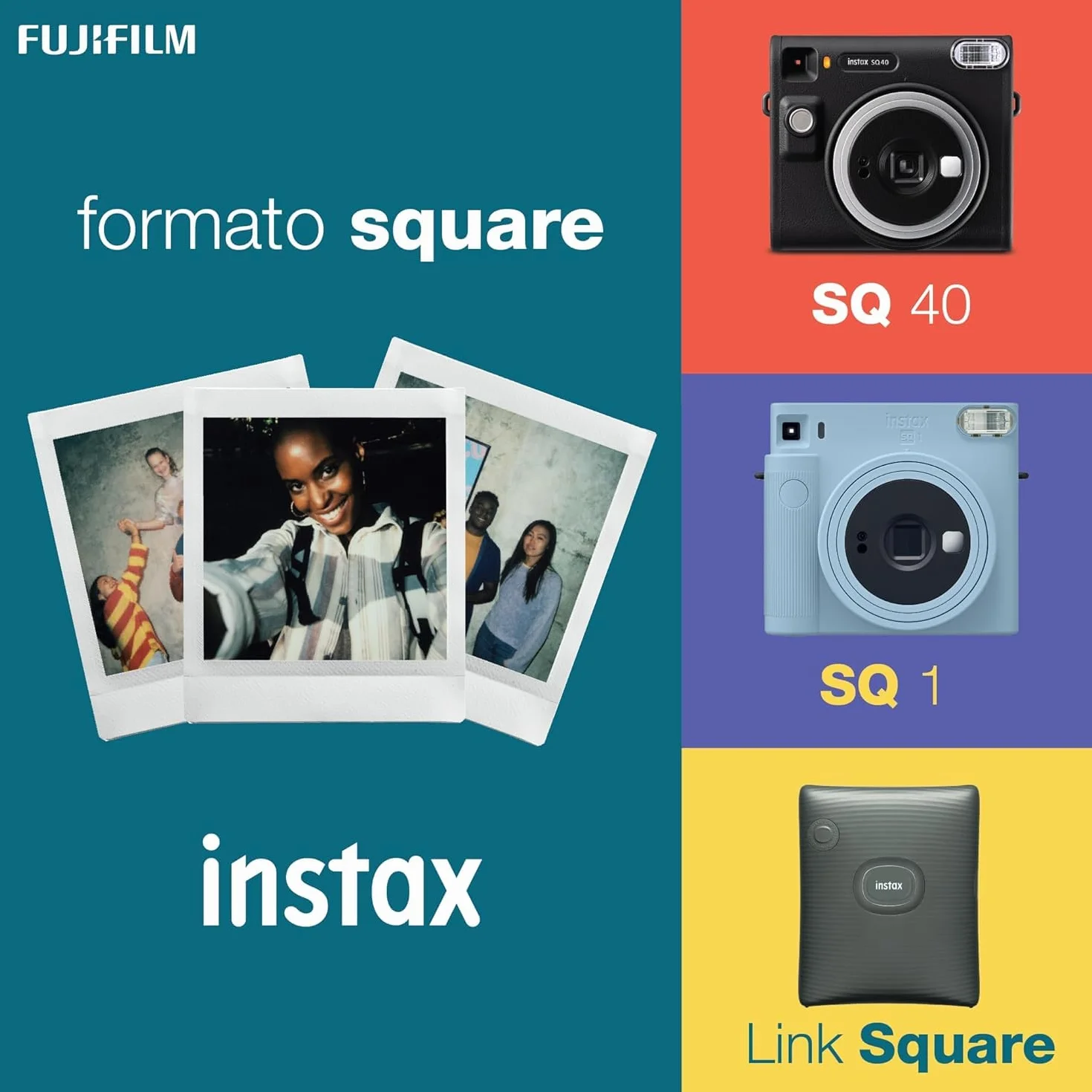 instax SQUARE Link drukarka do smartfona, Ash White