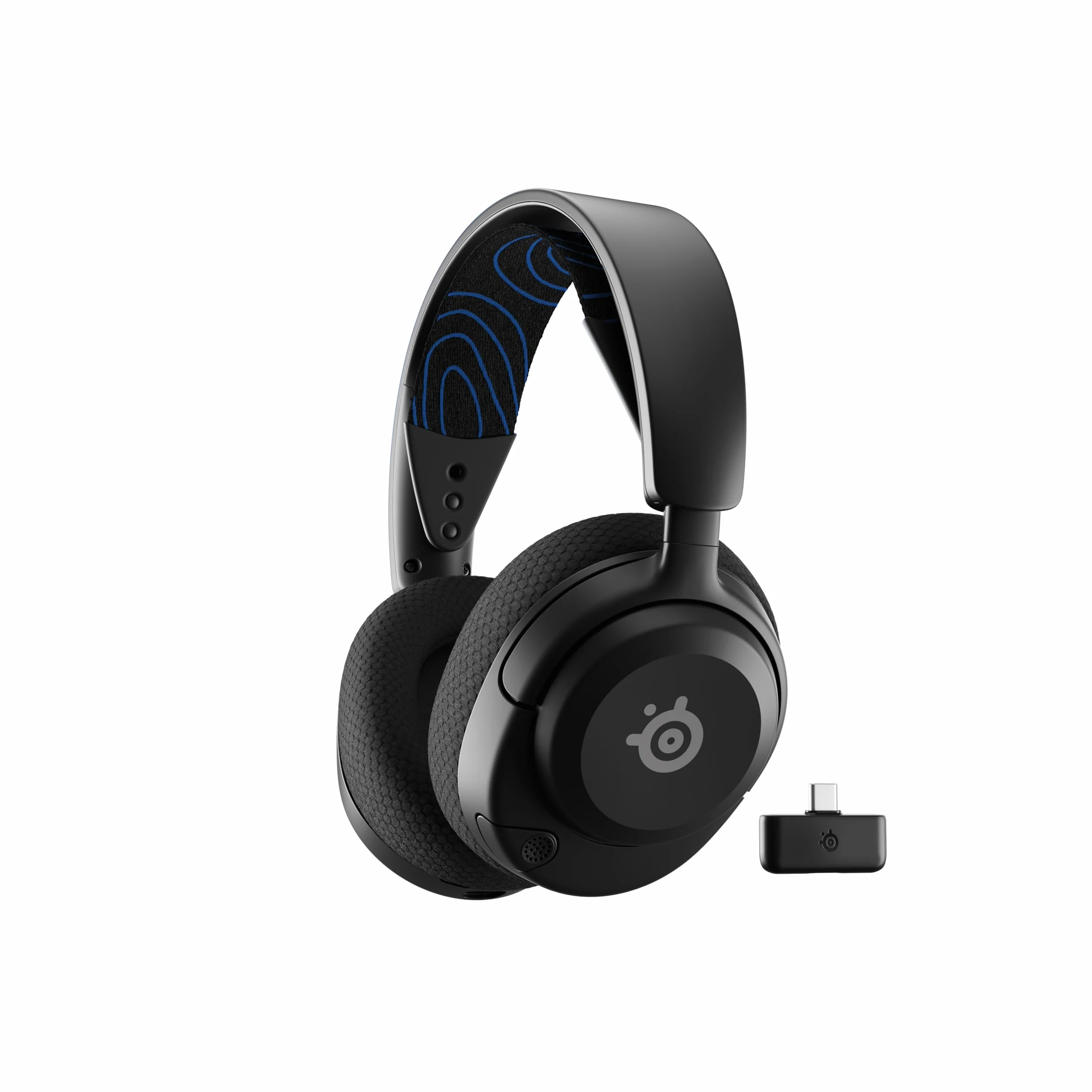 SteelSeries Arctis Nova 5P -słuchawki wi-fi do gier –neodymowe przetworniki magnetyczne –Ponad 100 ustawień wstępnych dźwięku– 60 godz baterii –2,4 GHz lub BT –Mik. Gen2.X – PS5, PS4, PC,Switch,mobile
