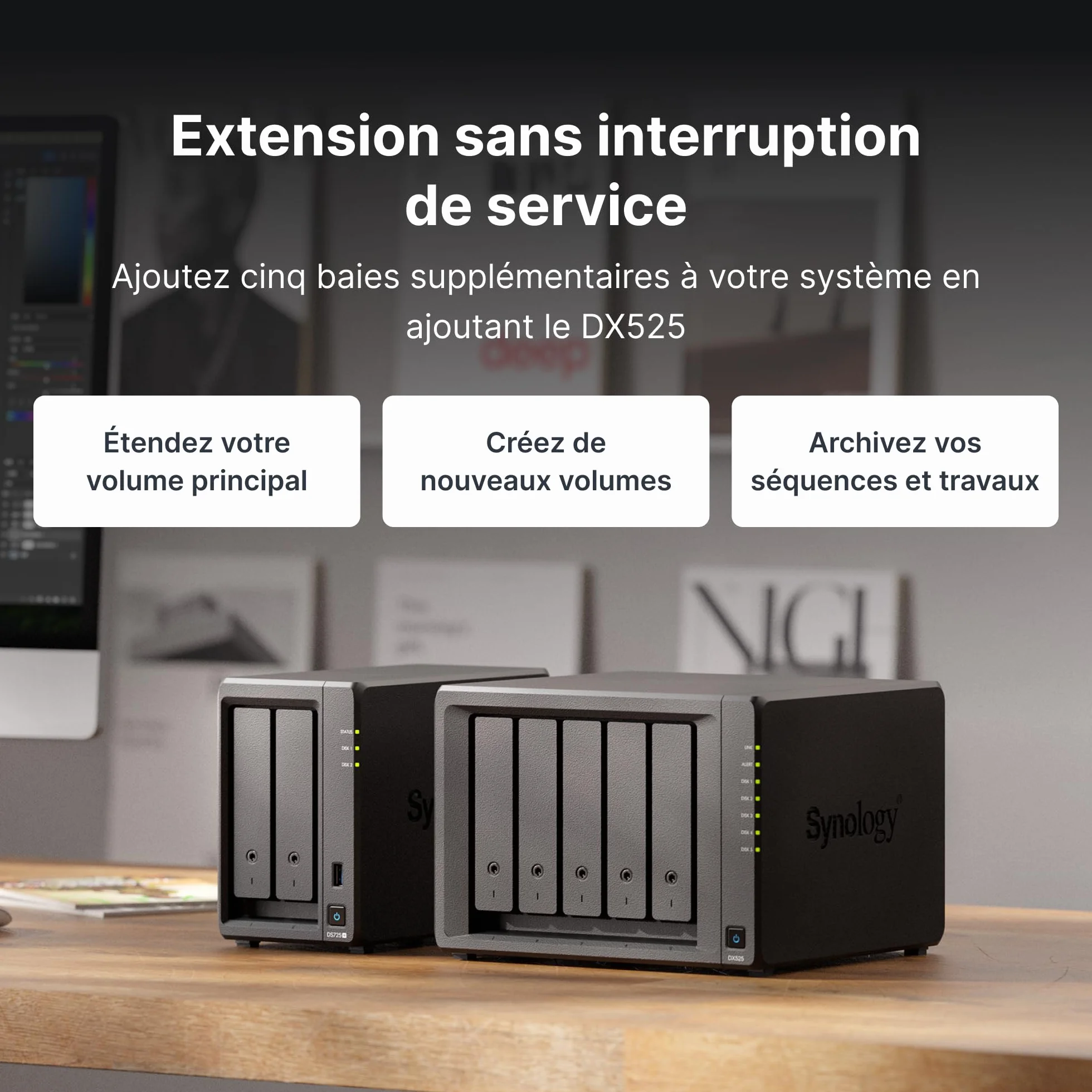 Synology DiskStation DS1525+ serwer pamięci masowej Ryzen Embedded V1500B 8 GB DDR4 0 TB - czarny