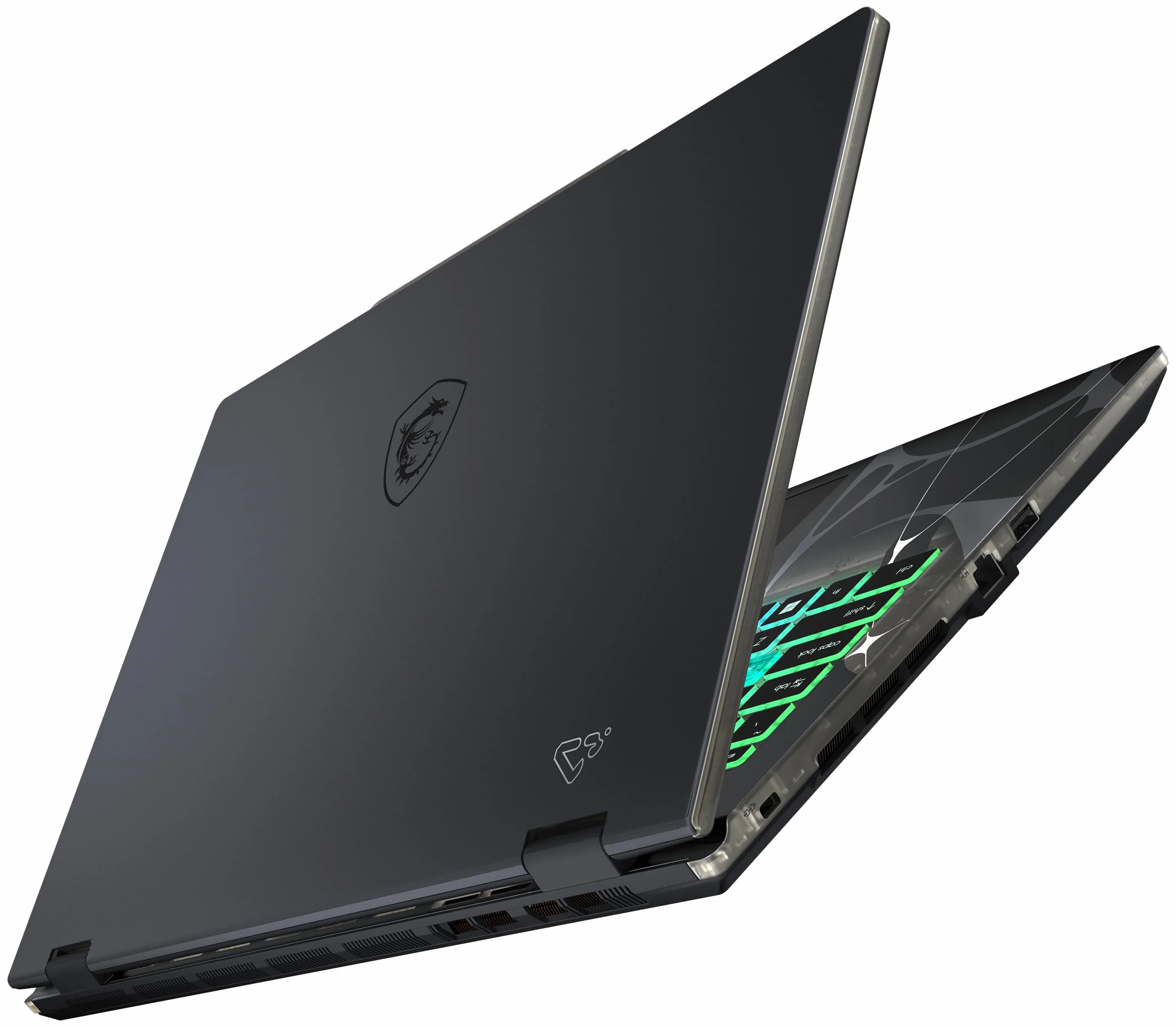 MSI Cyborg 15, laptop gamingowy, wyświetlacz 15,6 cala, Full-HD 144 Hz, Intel Core 7 240H, NVIDIA GeForce RTX 5060, 16 GB DDR5, 1 TB SSD, Windows 11 Home, klawiatura QWERTZ, czarna, B2RWFKG-068