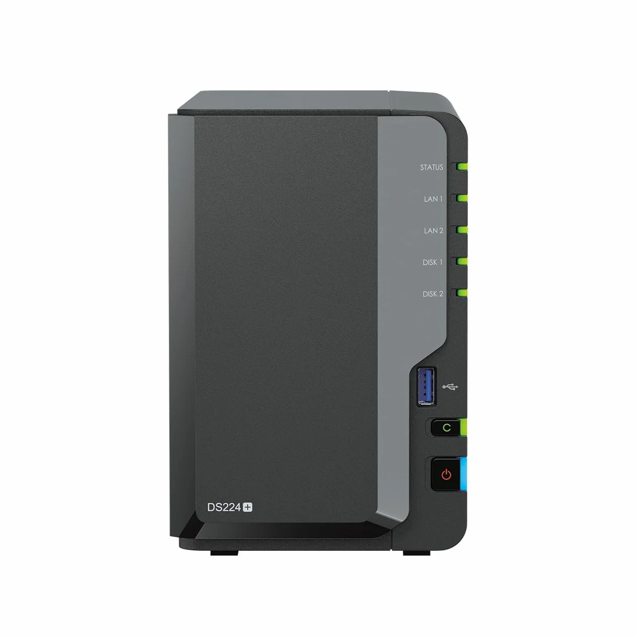 Synology DS224+ 2-Bay Diskstation NAS (Intel Celeron J4125 4-Core 2.0 GHz 2 GB DDR4 RAM 2 x port RJ-45 1 GbE LAN) pakiet 8 TB z 2 x 4 TB Seagate IronWolf NAS HDD (ST4000VN006)