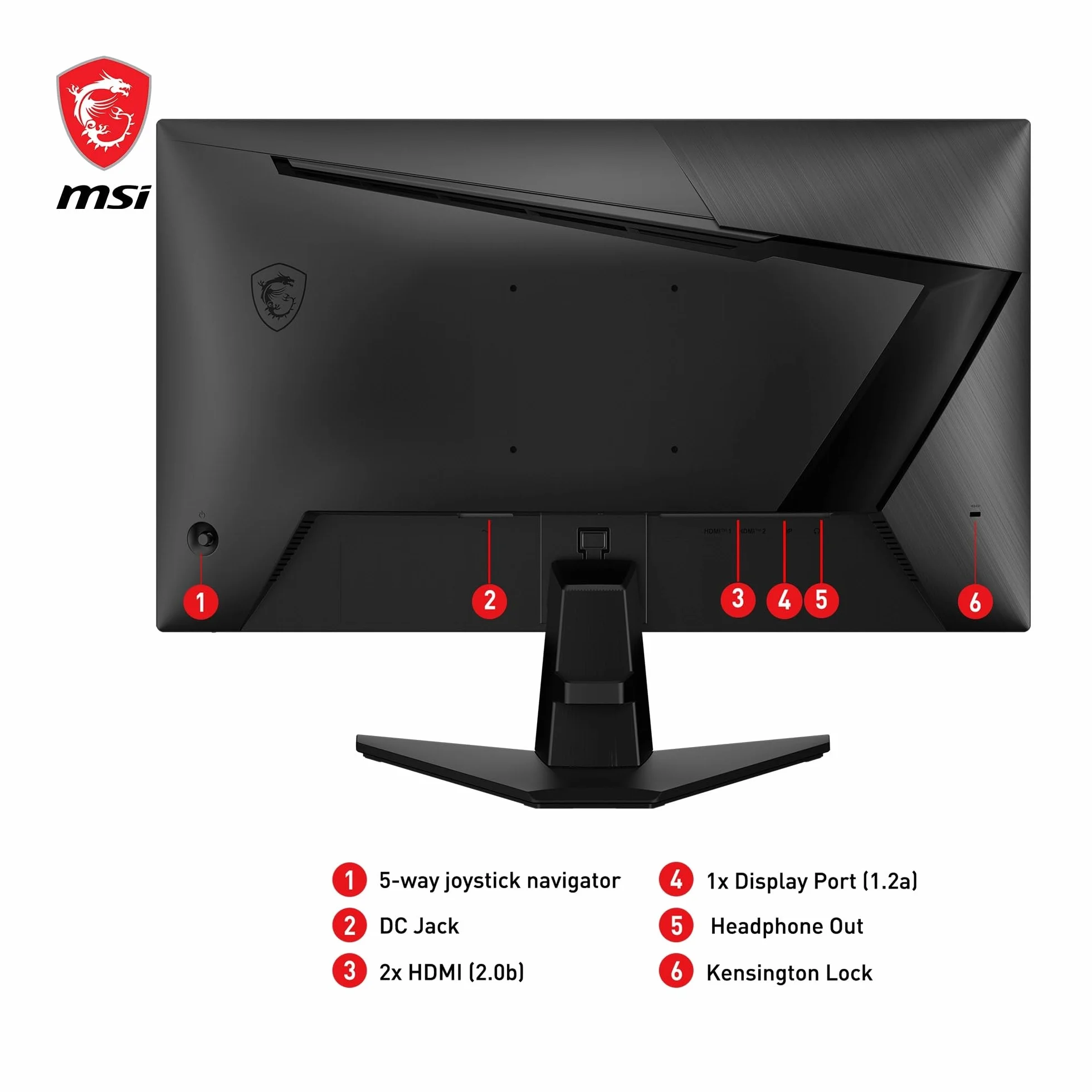 Msi G255F G255F Monitor, Czarny, 24.5"
