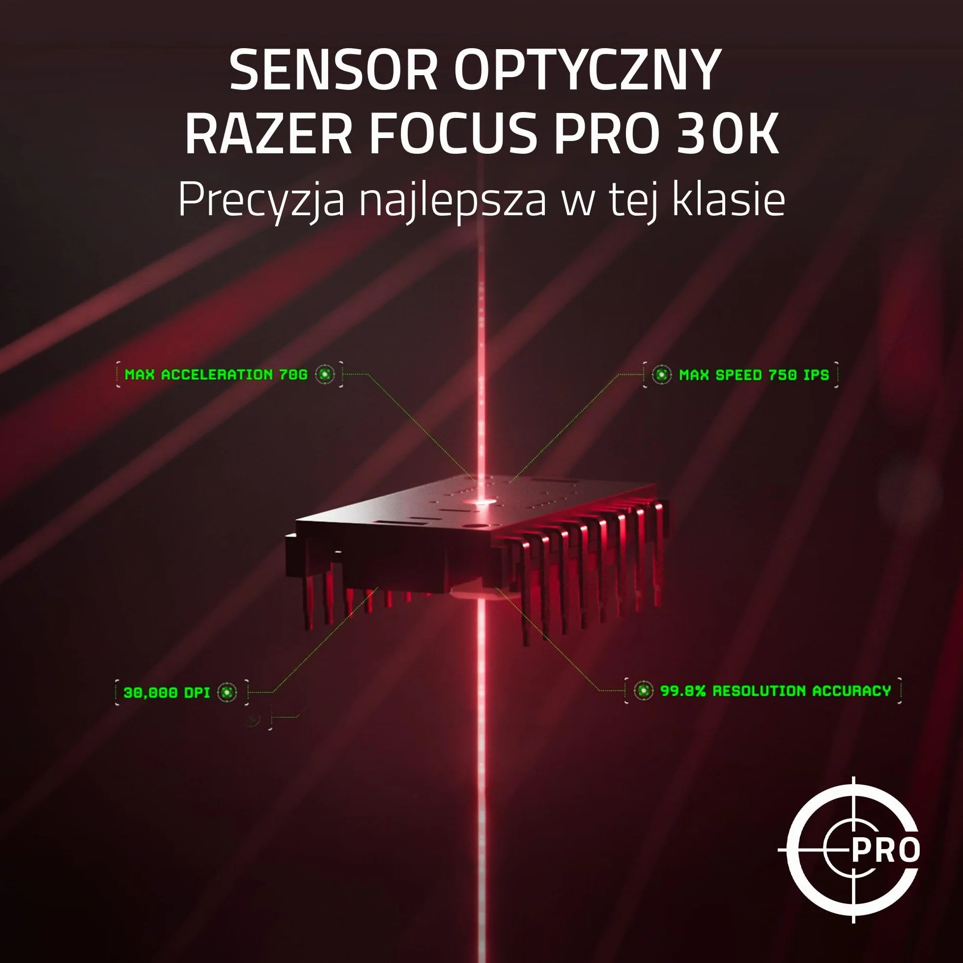 Razer DeathAdder V3 Pro HyperPolling bezprzewodowy adapter - ultralekka bezprzewodowa ergonomiczna mysz e-sportowa (63 g, czujnik optyczny Focus Pro 30K, optyczne przełączniki myszy Gen-3), kolor