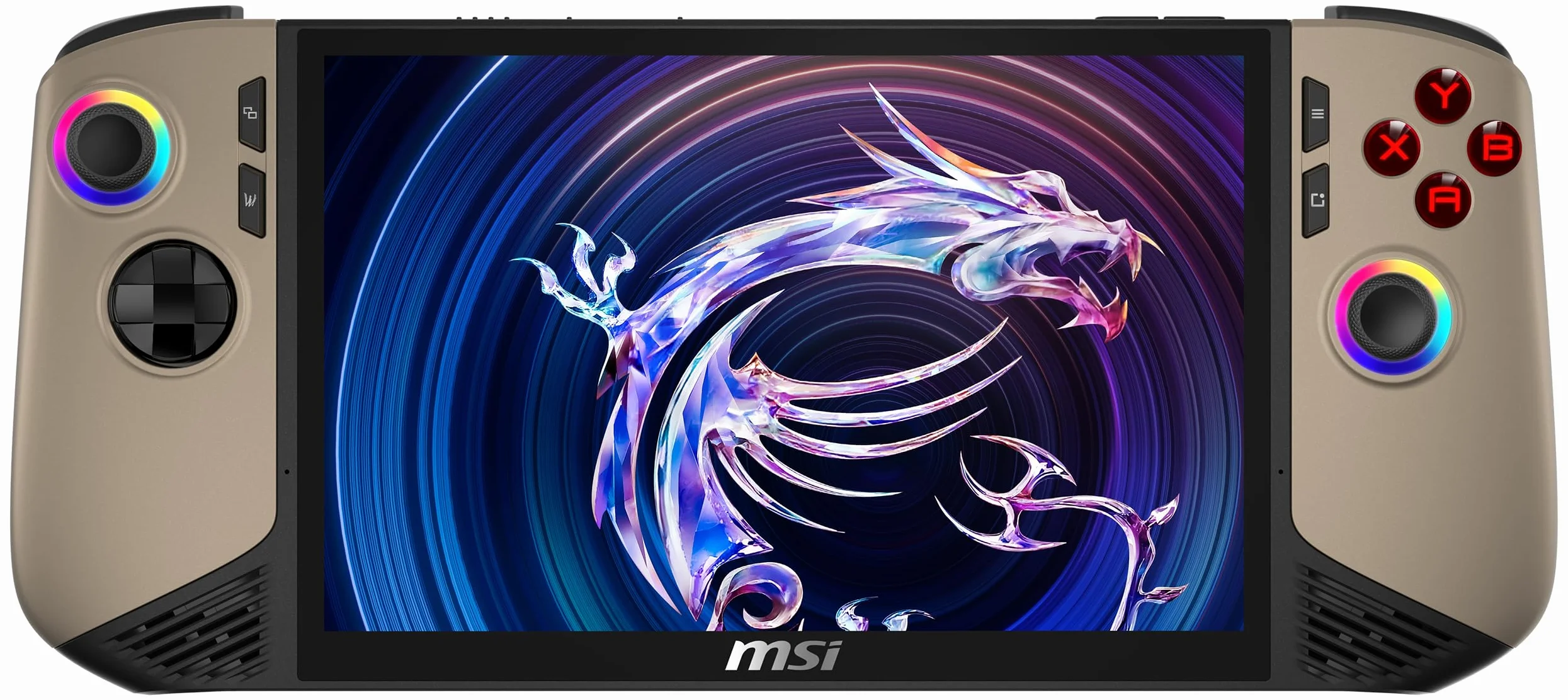 MSI Claw 8 AI+ Gaming Handheld, 8-calowy wy?wietlacz FHD+ 120 Hz, procesor Intel Core Ultra 7 258 V, 32 GB RAM, 1 TB SSD, karta graficzna Intel Arc, Windows 11 Home, czarny/Sandstorm, A2VM-015