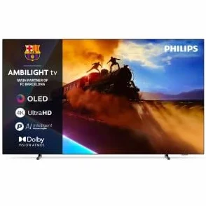 Philips Ambilight 48OLED760 4K OLED Smart TV - 48-calowy wyświetlacz z silnikiem P5 AI Perfect Picture Engine Ultra HD, Titan OS, Dolby Vision i Atmos Sound - kompatybilny z Alexa i asystent głosowy
