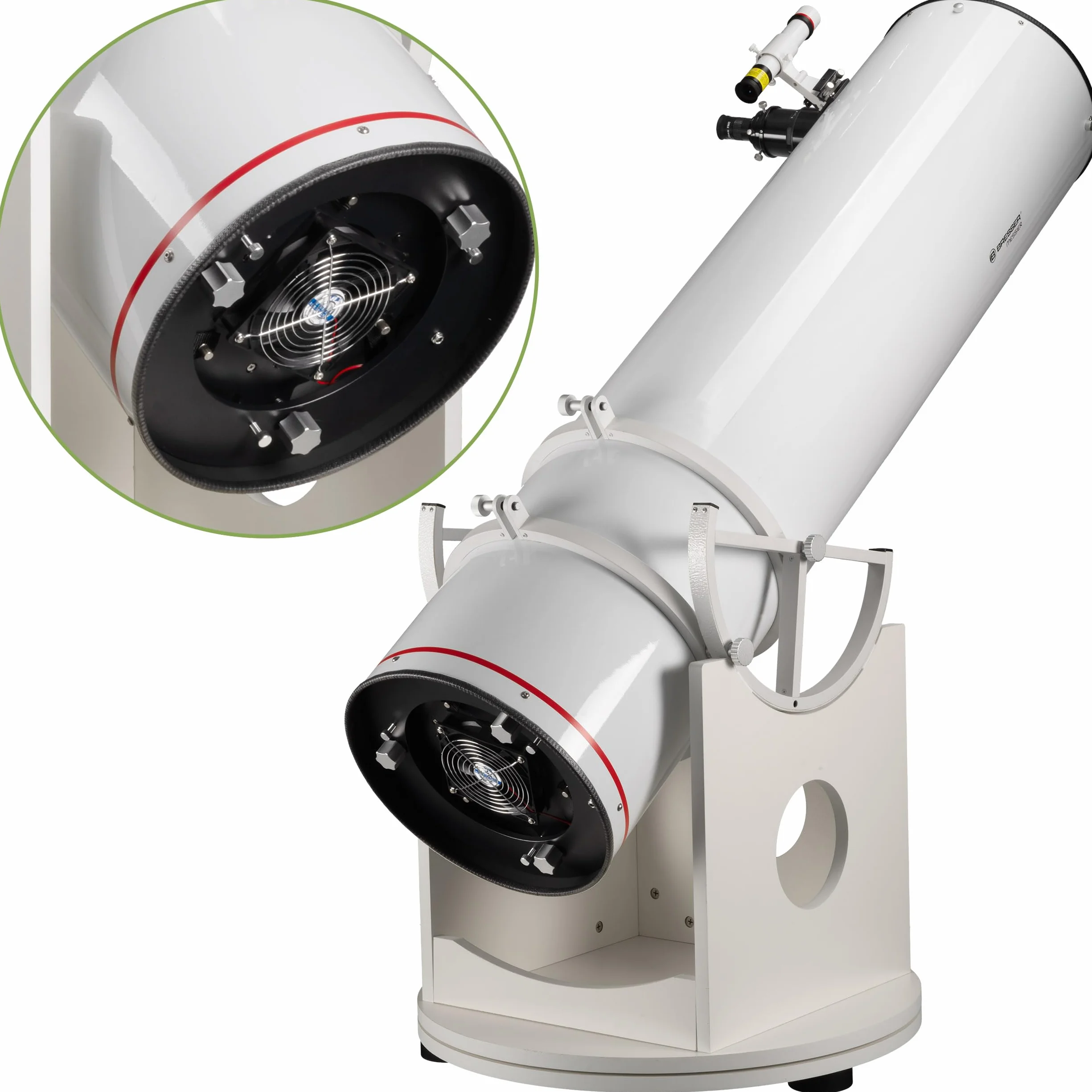 BRESSER Messier Teleskop Dobson 305 mm: Lustro paraboliczne 305 mm, lekka rurka GFK, ostrość 6.9 cm, do obserwacji nocnej i słonecznej