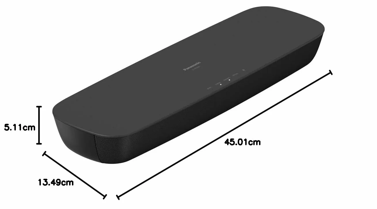 Panasonic SC-HTB400 system audio do kina domowego (160W, HDMI, Bluetooth, wejście optyczne, otwór bass reflex, montaż na ścianie, pilot), czarny