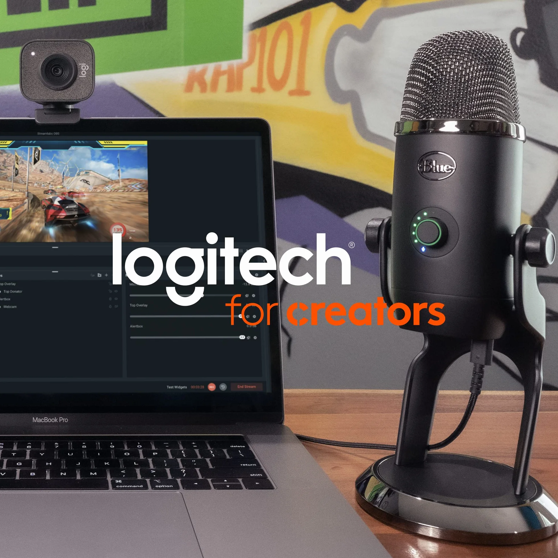 Blue Microphones Mikrofon pojemnościowy Yeti USB do PC, Mac, gier, nagrywania, streamingu, podcastingu, studia i komputera z efektami Blue VO!CE, 4 wzorce odbioru, Plug and Play - Czarny